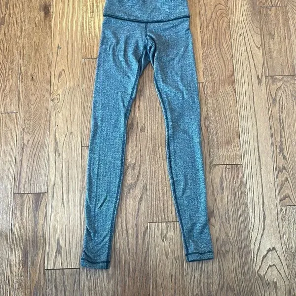 Lululemon houndstooth black piping low rise legging - Image 2