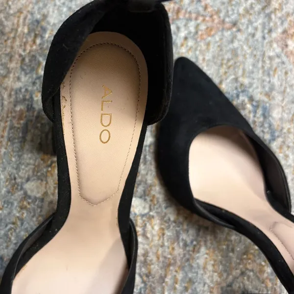 Aldo Black Suede Women's Heels - Image 4