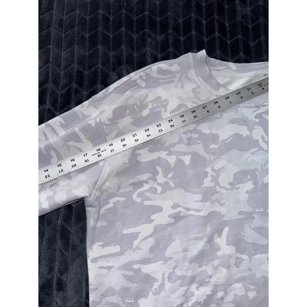 Lululemon Women's Camo Lavender White Sweatshirt Lounge Pullover Top Sz 8‎ - Image 6