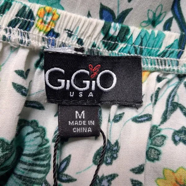 GiGio Strapless Wide Leg Jumpsuit Floral Pockets Size MEDIUM - Image 3