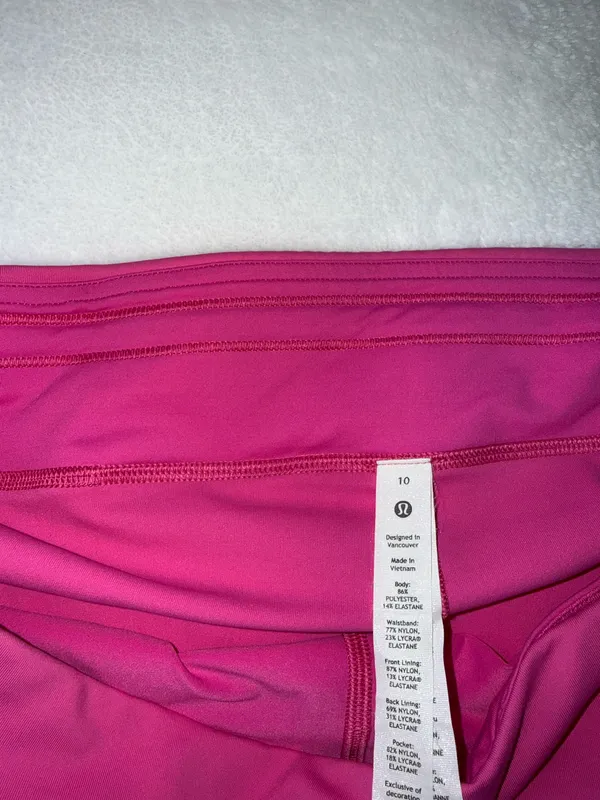 NWOT Lululemon DEAD STOCK Sonic Pink Pace Rival Mid-Rise Skirt - Image 3