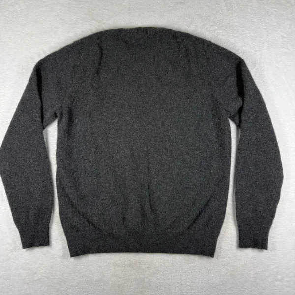Uniqlo 100% Cashmere Crew Neck Sweater Dark Gray Heather M 351-429075 - Image 7