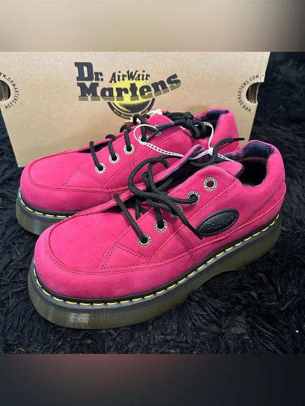 DR MARTENS Buzz 5I fuchsia leather platform lace up oxford’s shoes women’s 7 new - Image 7