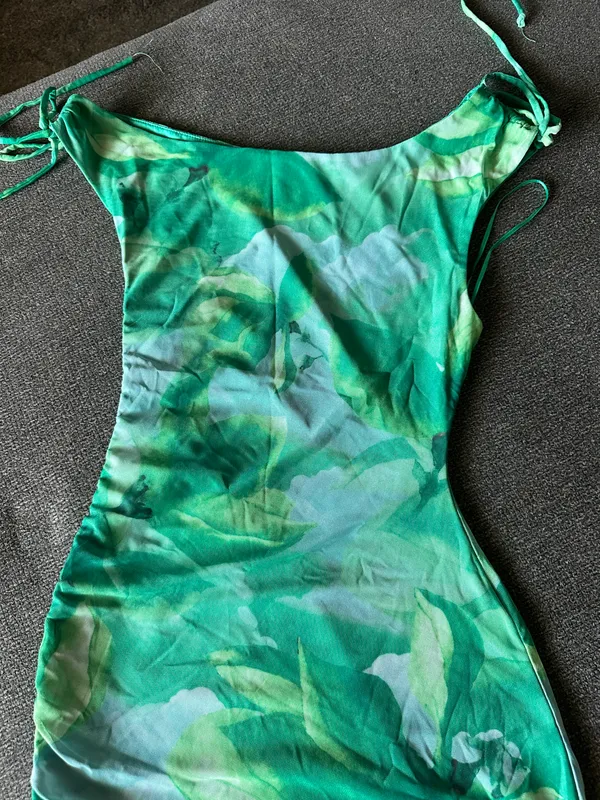 Maxi Mini Dress Green - Image 2