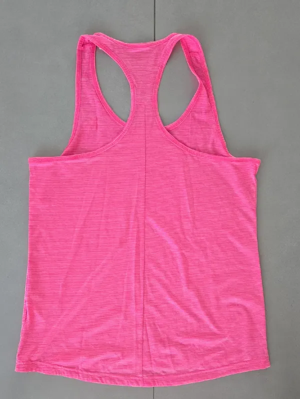 Adidas Neon Pink Racerback Tank Top Size M - Image 2