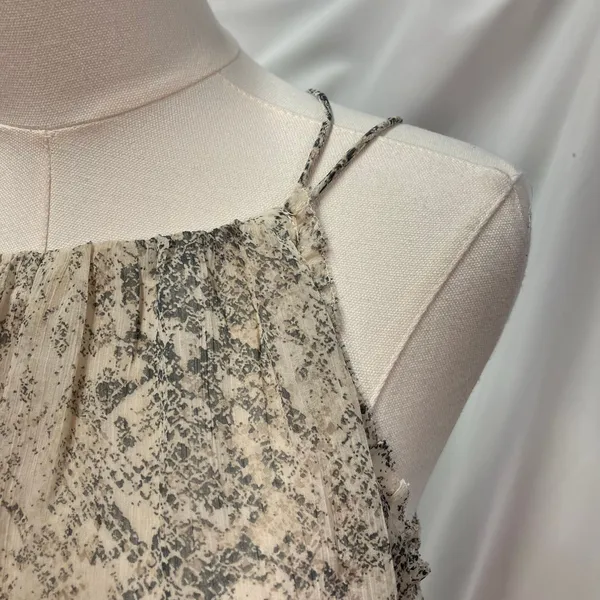 New Abercrombie & Fitch Snakeskin Halter Mini Dress Small Tie‎ Belt Flowy - Image 9