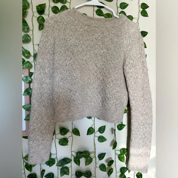 Lululemon Large Alpaca Merino Wool Knit Sweater poetcore librarian chic boho lux - Image 2