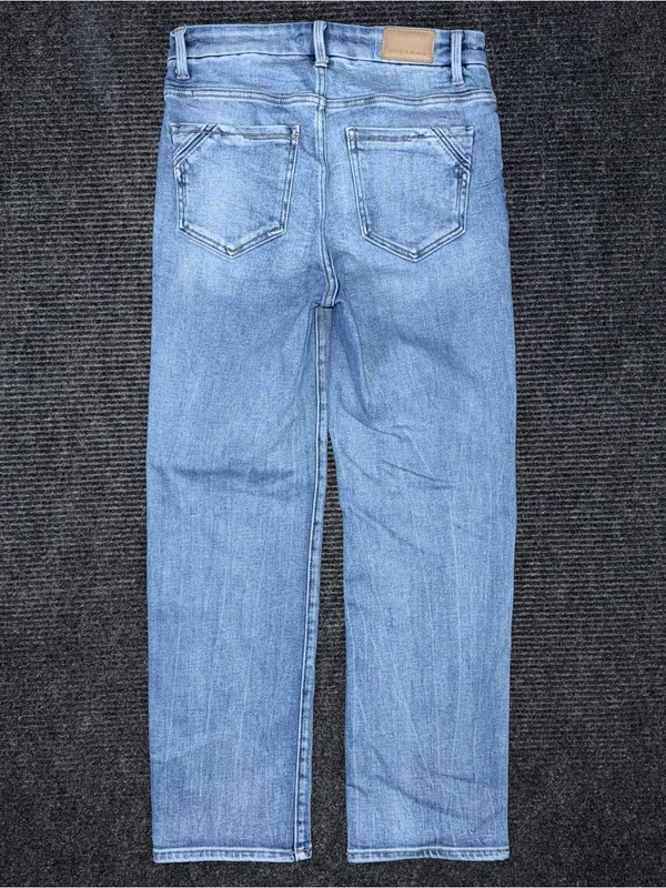Buckle Black Fit No 75 Cropped Straight Stretch Jeans 27x27.5 High Rise BBW1283A - Image 2