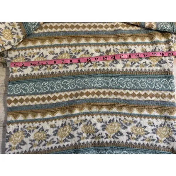 VTG Cricket Lane Floral Sweater Women’s M Grannycore Cottagecore Prairie 1980’s - Image 6