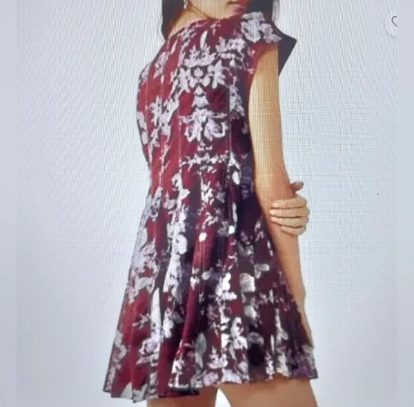 Free People Dress - Sully Dress in Raisin Combo - Size S - Image 2
