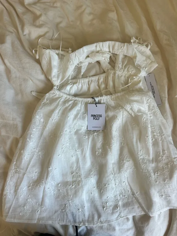 Princess Polly Dress White Mini - Image 3