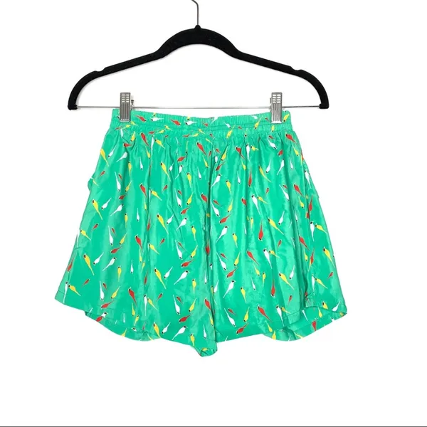 NYC PINKYOTTO Womens Green Songbird Printed Casual Skort Shorts size XS - Image 6