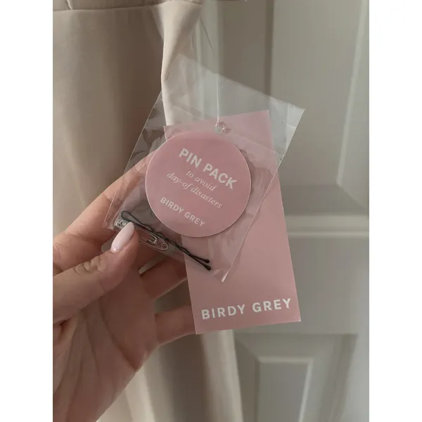 Birdy Grey Small Blush Pink Maxi Dress with Ruffle Detail - Image 6