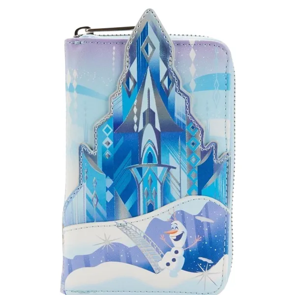 LOUNGEFLY Disney Frozen Princess Castle Zip Around Wallet, New with Tag - Image 3
