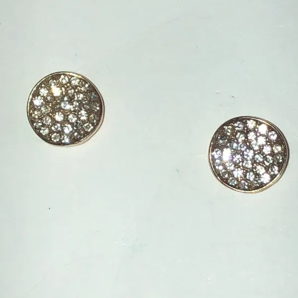 Elegant Gold Tone CZ Rhinestone Boho Stud Earrings - Image 4