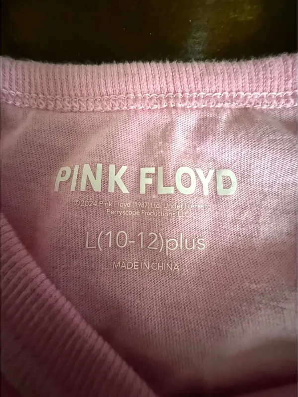 Pink Floyd The Dark Side of the Moon Pink Tank Top Plus Size Large 10-12 - Image 5