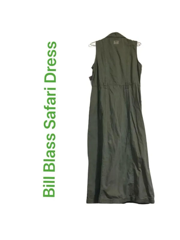 NEW Vintage Bill Blass jean denim jean jumper dress 90s safari dress nwt - Image 3