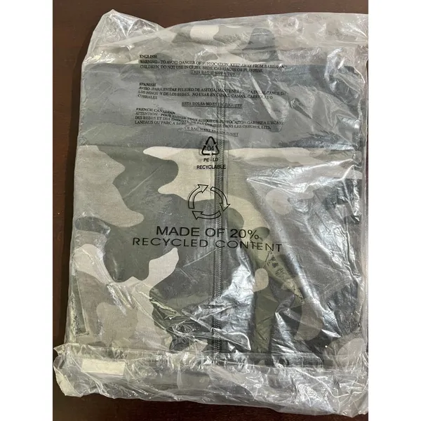 Flint Park W Court Jacket Black Camo Full Zip Stretch Small NWT - Image 2