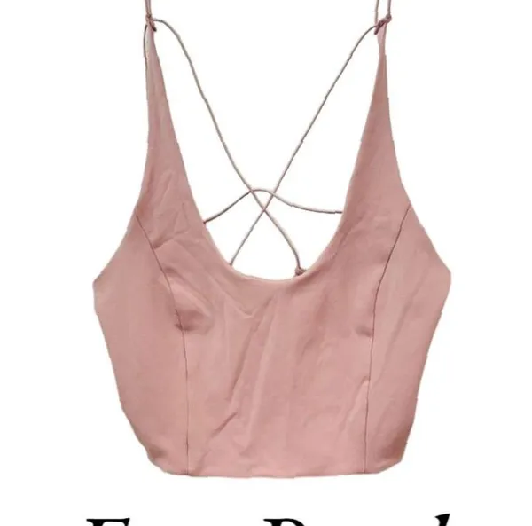 Free People Movement | SHES GOT THE RHYTHM TANK Sz XL Light Pink Yoga Workout - Image 3
