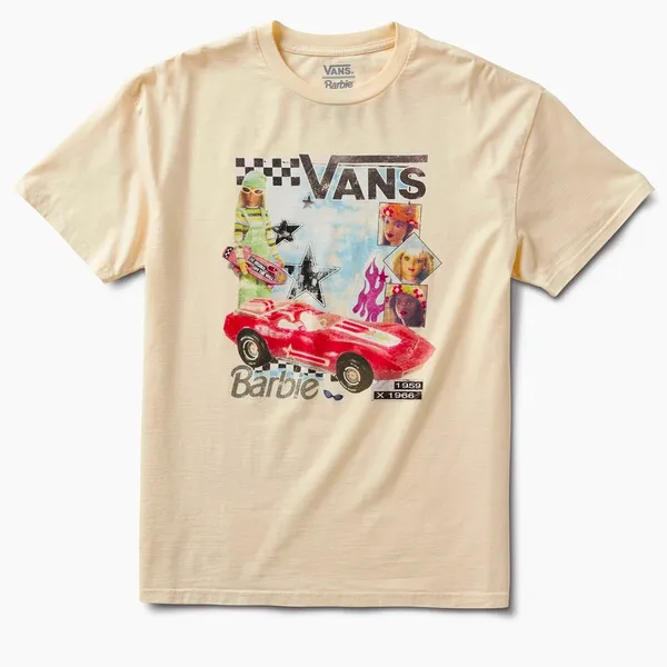 VANS x Barbie Limited Edition Retro Oversized Tee NWT L - Image 3
