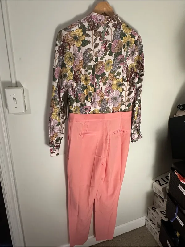 NWT Tuckernuck Adalie wildflower jumpsuit pink 6 - Image 6