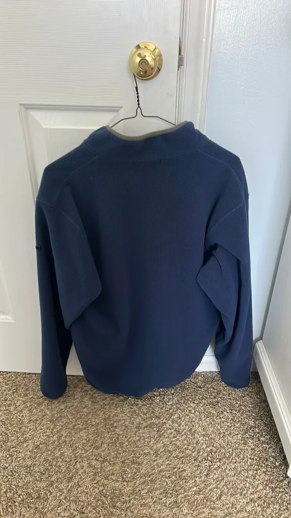 Men’s Stone Island Quarter Zip Blue Size M - Image 3