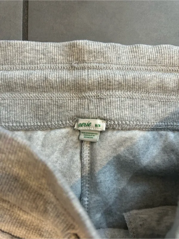 Aerie Kick It Flare Velour High Waisted Pants in Gray - Image 3