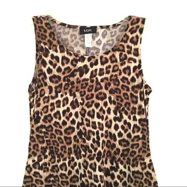 MSK sleeveless leopard print maxi dress S‎ - Image 3
