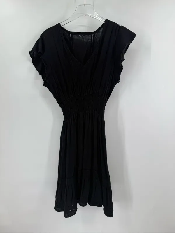 Rails Tara Lace Detail Mini Dress Black size medium - Image 4