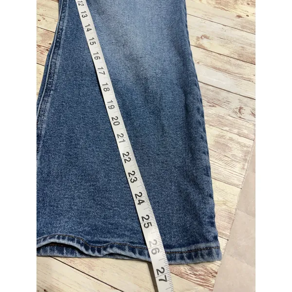 J. Crew Mid Rise Flare Crop Jeans Women's Size 32 Medium Wash Denim - Image 8