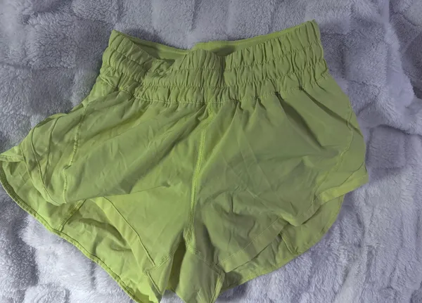 Lululemon EUC  Track That HR 3” Short Sonic Yellow - Image 2