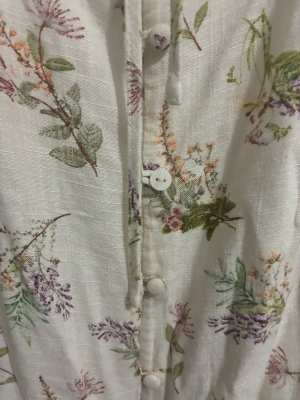 Cream floral dress - Image 6