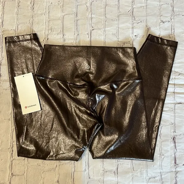 NWT Align HR 25” Legging Shine Foil Print French Press Size 12 - Image 8