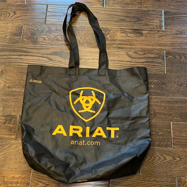 Ariat large Black Tote with Gold Logo - Image 2