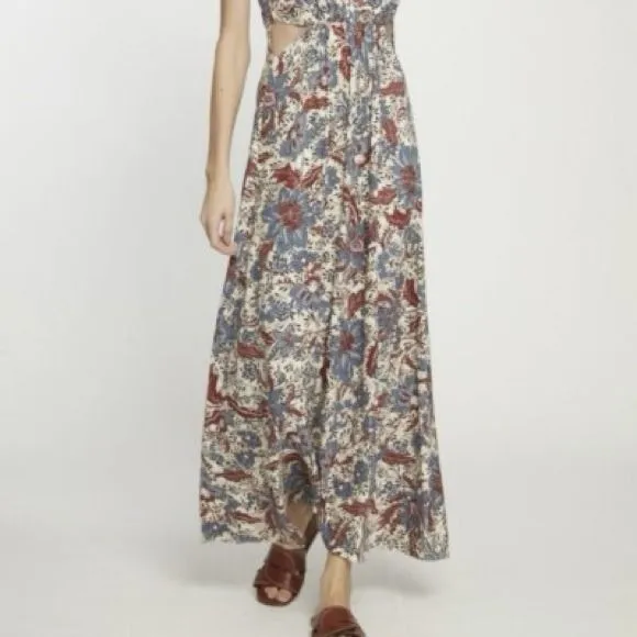WALTER BAKER Jada Dancing Lotus Maxi Dress Floral Print bohemian Sz 6 - Image 10