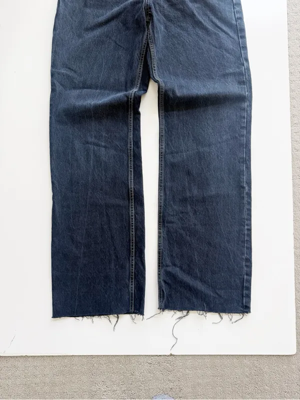 Zara Hi-Waisted Wide Legged Indigo Jeans size 8 - Image 4