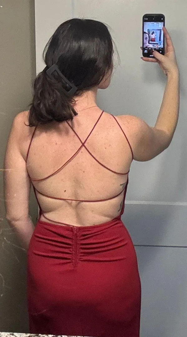 Windsor Red Formal Maxi Dress - Image 2