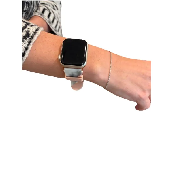 I.N.C. Women's Pink Gray Marbled Rose Gold 42mm Apple Watch Band Strap Wristband - Image 3