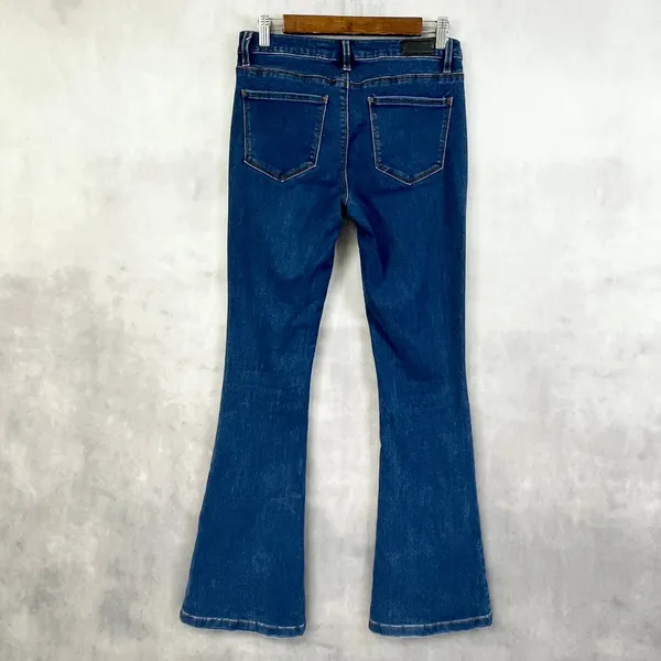 Tinsel Women Jeans 27 Flare Bootcut Stretch Denim Y2K‎ Retro 70s Festival Indie - Image 3