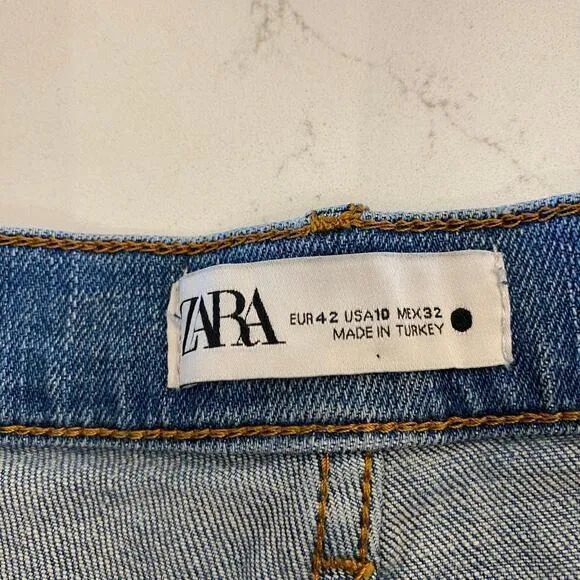 Zara The Slim Cropped‎ Jeans Size 10 - Image 7