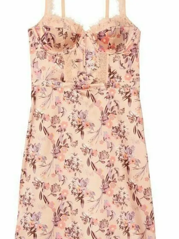 Victoria's Secret Size xs Women’s Wicked Sayin Balconette Slip Dress Floral Lace - Image 3