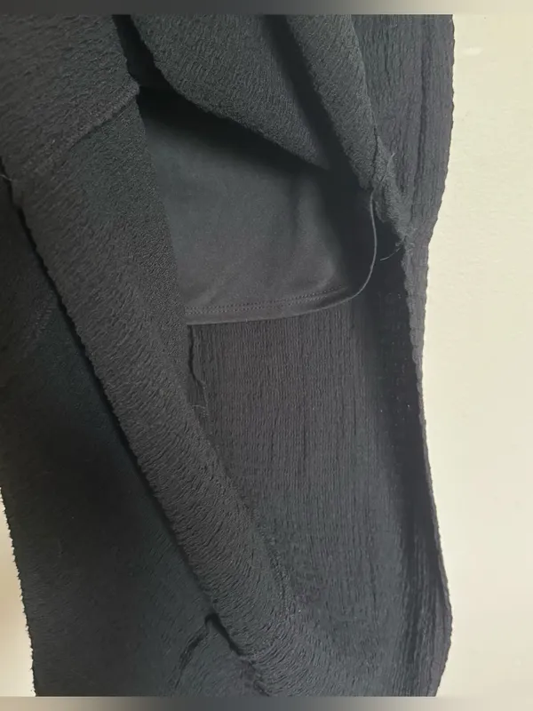 Wild Fable Strapless Twist Detail Knit Tube Midi Bodycon Dress Black Size L - Image 4