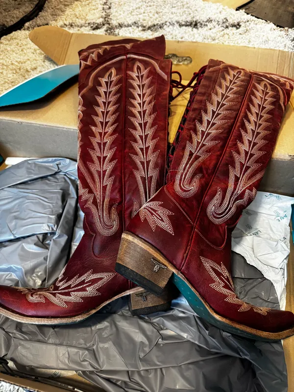Lane Boots Lace-Up Over-the-Knee Tall Western Boots - Image 5