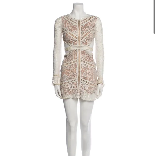 For Love & Lemons - Emerie Cut Out Dress in White Size Small - Image 8