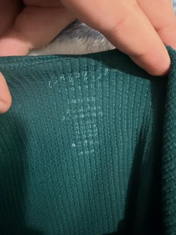 Comfort Cove Clothing Green Ribbed V Neck Tank Top OS - Image 3