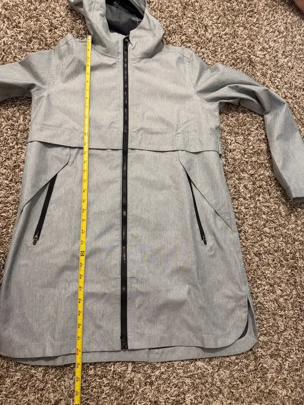 Mondetta Outdoor Project Women’s Long Grey Coat Size Medium Lightweight Jacket - Image 8