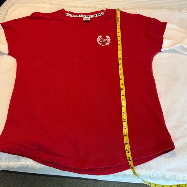 Pink Victoria’s Secret Long Sleeve Color Block Shirt Women’s Size Large - Image 8