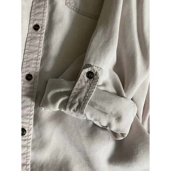 Express Casual Button Down Shirt Blush Pink Size Small - Image 8