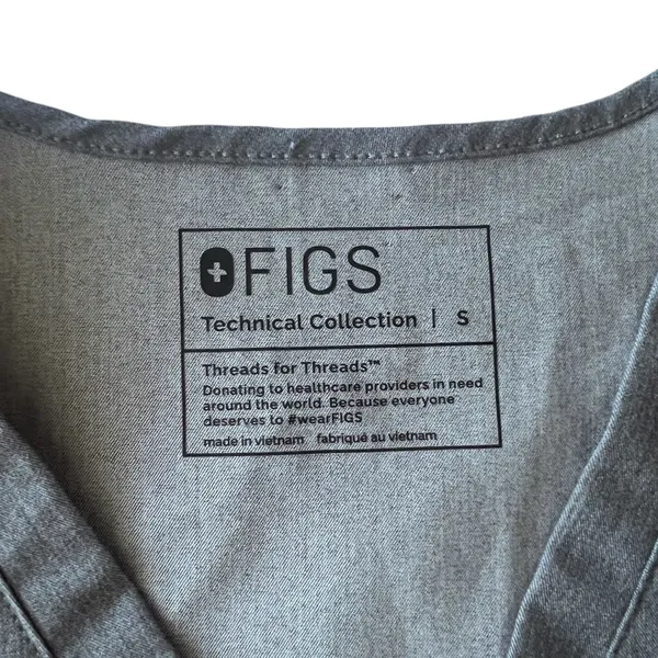 Figs Casma Three Pocket Scrub Top Size Small Graphite Womens… - Image 12