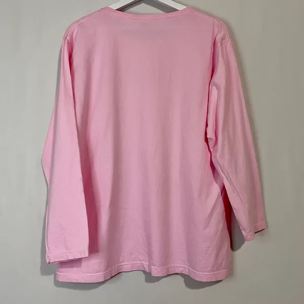Comfort Colors Women’s 100% Cotton Long Sleeve Tee Shirt Pink Size 2XL NWOT - Image 6